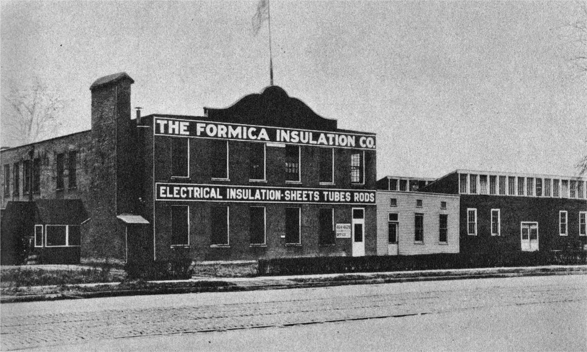 A historic image of the old Formica Corporation building