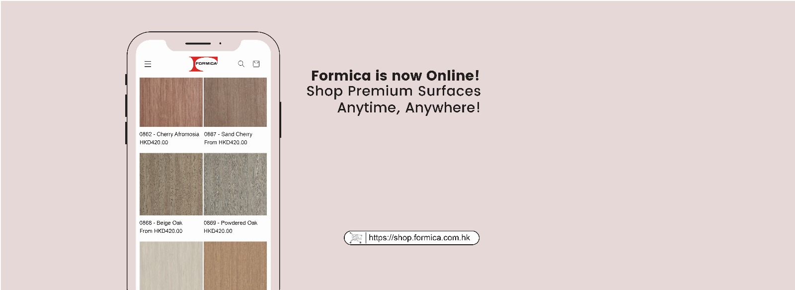 Formica Hong Kong Launches New Online Shop