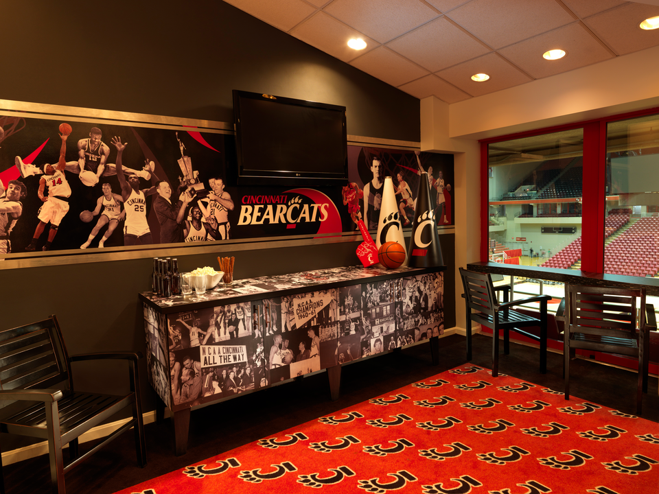 Formica Envision Buffet in University of Cincinnati Suite